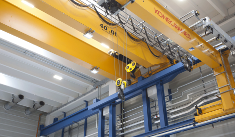 Overhead Gantry Crane inside warehouse