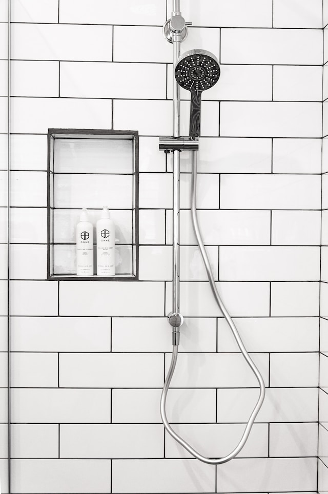 white shower wall panels
